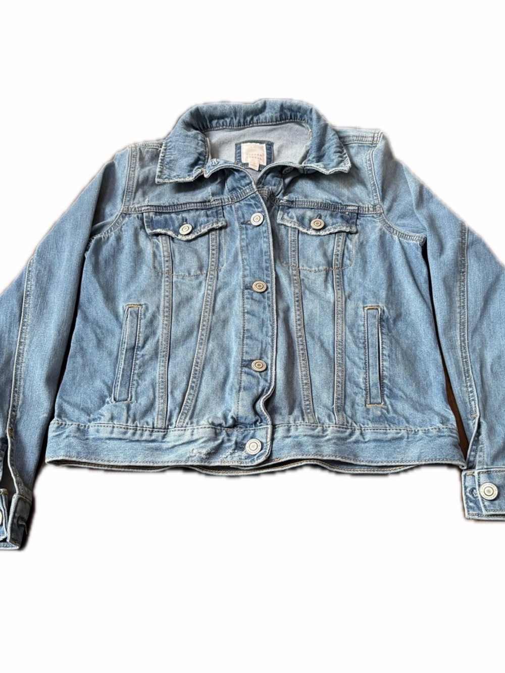 LC Lauren Conrad Light Wash Blue Denim Jacket